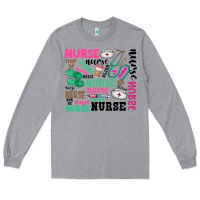 Heather Grey nurse Long Sleeve Tee - Zillion Design Studio