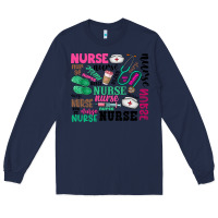 Navy nurse Long Sleeve Tee - Zillion Design Studio