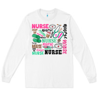 White nurse Long Sleeve Tee - Zillion Design Studio
