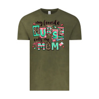 Vintage Olive my favorite nurse calls me mom Vintage Tee - RanaPortraitStore