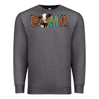 Charcoal Heather mama holstein cow Premium Sweatshirt - Artiststas