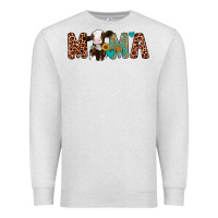 Oatmeal Heather mama holstein cow Premium Sweatshirt - Artiststas