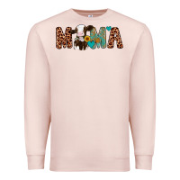 Pale Pink mama holstein cow Premium Sweatshirt - Artiststas