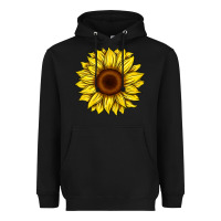 Black sunflower Heavyweight Hoodie - Artiststas
