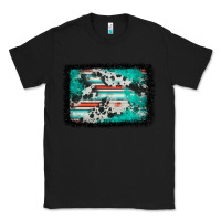 Black western serape cowhide turquoise glitter Classic Tee - FaDigitalArtStudio