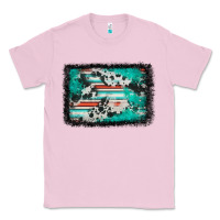 Bubblegum Pink western serape cowhide turquoise glitter Classic Tee - FaDigitalArtStudio