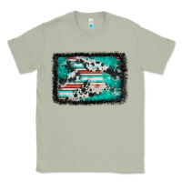 Matcha western serape cowhide turquoise glitter Classic Tee - FaDigitalArtStudio