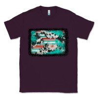 Plum western serape cowhide turquoise glitter Classic Tee - FaDigitalArtStudio