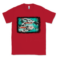 Red western serape cowhide turquoise glitter Classic Tee - FaDigitalArtStudio
