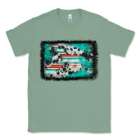 Sage western serape cowhide turquoise glitter Classic Tee - FaDigitalArtStudio