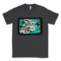 Smoke western serape cowhide turquoise glitter Classic Tee - FaDigitalArtStudio