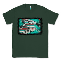 Sports Green western serape cowhide turquoise glitter Classic Tee - FaDigitalArtStudio