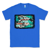 True Royal western serape cowhide turquoise glitter Classic Tee - FaDigitalArtStudio