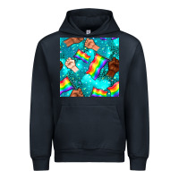 Navy Pride lgbtq hands with flag seamless pattern Urban Hoodie - BundleAndBundleShop