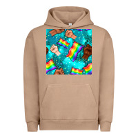 Pigment Burro Pride lgbtq hands with flag seamless pattern Urban Hoodie - BundleAndBundleShop