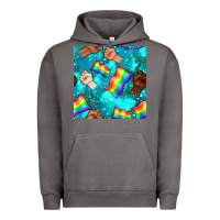 Pigment Tornado Pride lgbtq hands with flag seamless pattern Urban Hoodie - BundleAndBundleShop