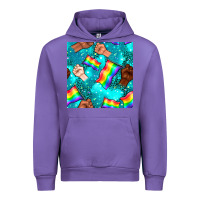 Tulip Pride lgbtq hands with flag seamless pattern Urban Hoodie - BundleAndBundleShop