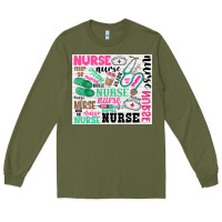 Army Green nurse Long Sleeve Tee - Zillion Design Studio