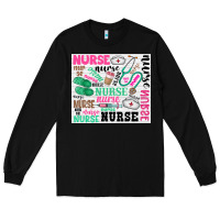 Black nurse Long Sleeve Tee - Zillion Design Studio