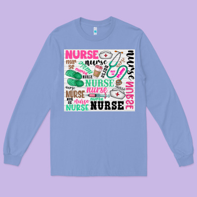 Nurse Long Sleeve Tee Designed By Zillion Design Studio