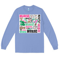 Colony Blue nurse Long Sleeve Tee - Zillion Design Studio
