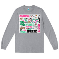 Heather Grey nurse Long Sleeve Tee - Zillion Design Studio