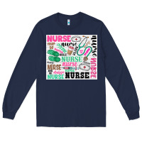 Navy nurse Long Sleeve Tee - Zillion Design Studio