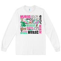 White nurse Long Sleeve Tee - Zillion Design Studio