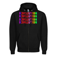 Black lgbtq revolution Zipper Hoodie - HRA Design Shop