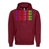 Burgundy lgbtq revolution Zipper Hoodie - HRA Design Shop