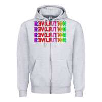 Heather Grey lgbtq revolution Zipper Hoodie - HRA Design Shop
