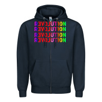 Navy lgbtq revolution Zipper Hoodie - HRA Design Shop