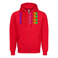 Red lgbtq revolution Zipper Hoodie - HRA Design Shop