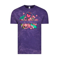 Cloud Purple nurse flowers custom name design Vintage Tee - RanaPortraitStore