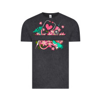 Vintage Black nurse flowers custom name design Vintage Tee - RanaPortraitStore