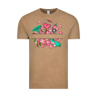 Vintage Coffee nurse flowers custom name design Vintage Tee - RanaPortraitStore