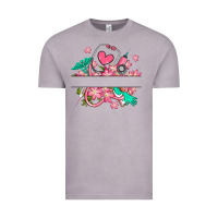 Vintage Zinc nurse flowers custom name design Vintage Tee - RanaPortraitStore