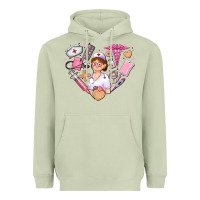 Matcha nurse and nurse element heart Heavyweight Hoodie - AdoDesignShop