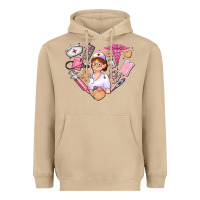 Mushroom nurse and nurse element heart Heavyweight Hoodie - AdoDesignShop