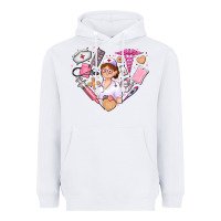 White nurse and nurse element heart Heavyweight Hoodie - AdoDesignShop