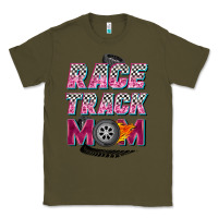 Army Green race track mom Classic Tee - Zillion Design Studio