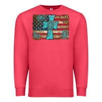 Cardinal flag and turquoise cross Premium Sweatshirt - AdoDesignShop