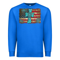 True Royal flag and turquoise cross Premium Sweatshirt - AdoDesignShop