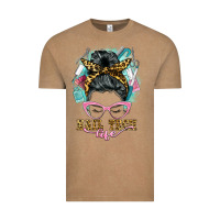 Nail Tech Life Messy Bun Vintage Tee | Teevron