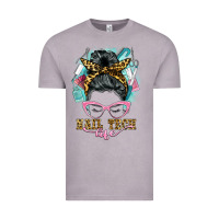 Vintage Zinc nail tech life messy bun Vintage Tee - BarkalooDesign