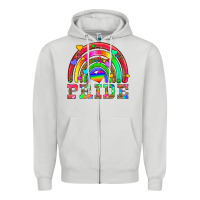Dove Grey lgbtq pride and rainbow Zipper Hoodie - HRA Design Shop