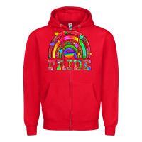 Red lgbtq pride and rainbow Zipper Hoodie - HRA Design Shop