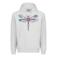Dove Grey dragonfly Premium Hoodie - MaliasSmallBusiness