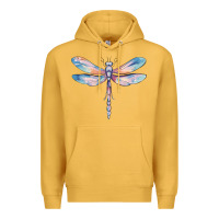 Mustard dragonfly Premium Hoodie - MaliasSmallBusiness