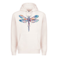 Pale Pink dragonfly Premium Hoodie - MaliasSmallBusiness